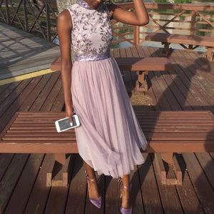 ASOS Embellished/Tulle Dress